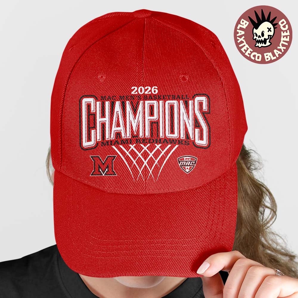 Miami RedHawks Mens Basketball 2026 MAC Regular Season Champions Rally House Locker Room Cap Hat Snapback - T-Shirt, Sweatshirt, Hoodie