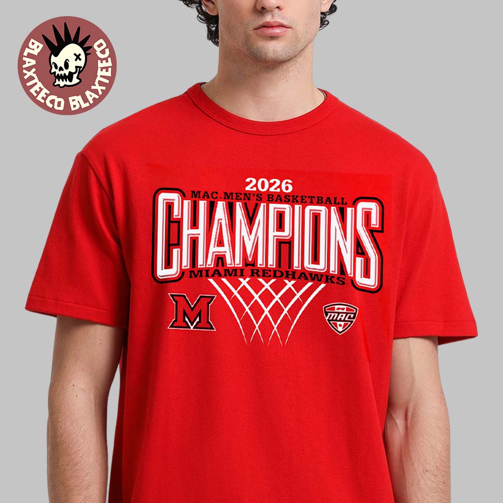 Miami RedHawks Mens Basketball 2026 MAC Regular Season Champions Rally House Locker Room T-Shirt - T-Shirt, Sweatshirt, Hoodie