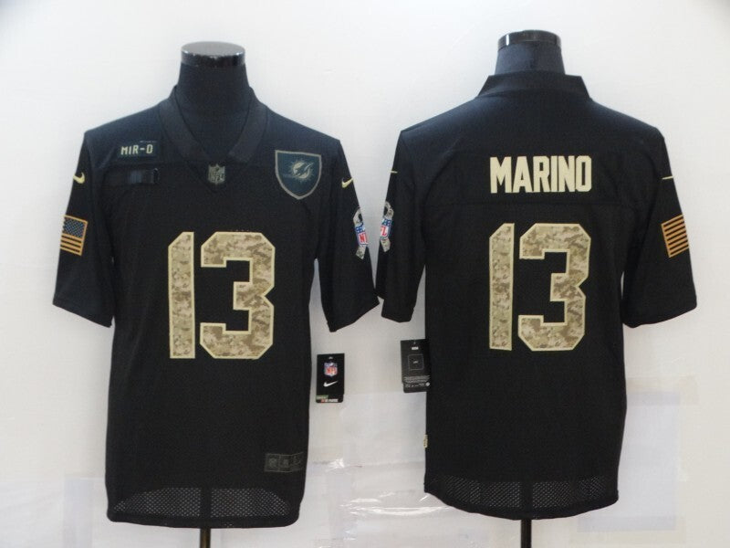 Miami Dolphins #13 Dan Marino 20 Salute 616 Football Jersey football jersey product view 1