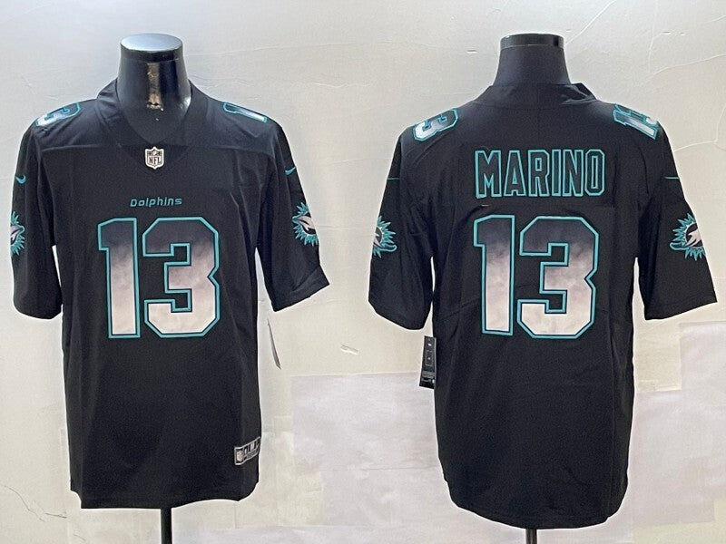 Miami Dolphins #13 Dan Marino Dolphins Adult Style 2 Football Jersey football jersey product view 1
