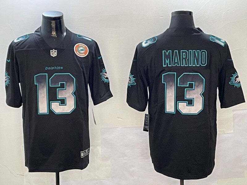 Miami Dolphins #13 Dan Marino Dolphins Adult Style 3 Football Jersey football jersey product view 1