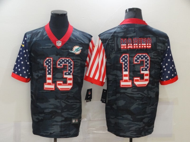 Miami Dolphins #13 Dan Marino Style 1 Football Jersey football jersey product view 1