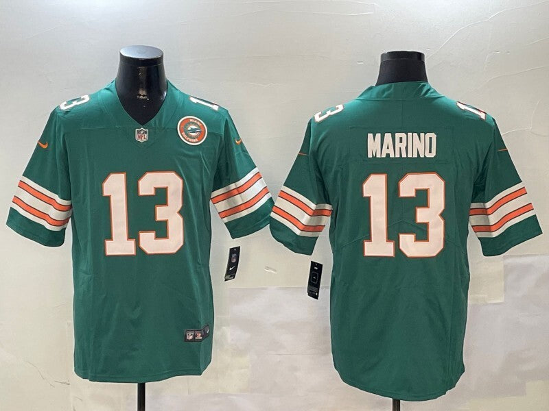 Miami Dolphins #13 Dan Marino V2 Style 1 Football Jersey football jersey product view 1