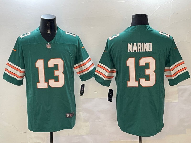 Miami Dolphins #13 Dan Marino V2 Style 2 Football Jersey football jersey product view 1
