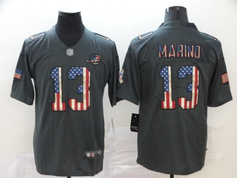 Miami Dolphins #13 Dolphins Carbon Black Retro 271 Football Jersey football jersey product view 1