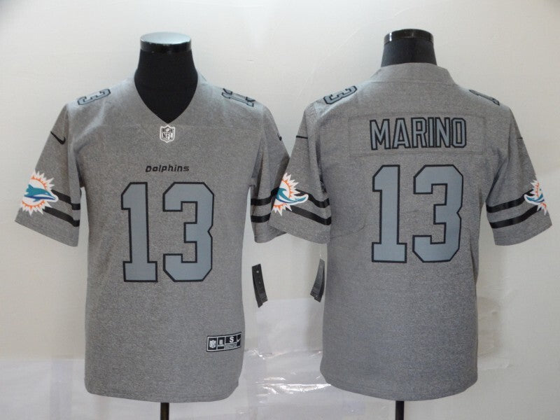Miami Dolphins #13 Retro Hemp Gray 252 Football Jersey football jersey product view 1