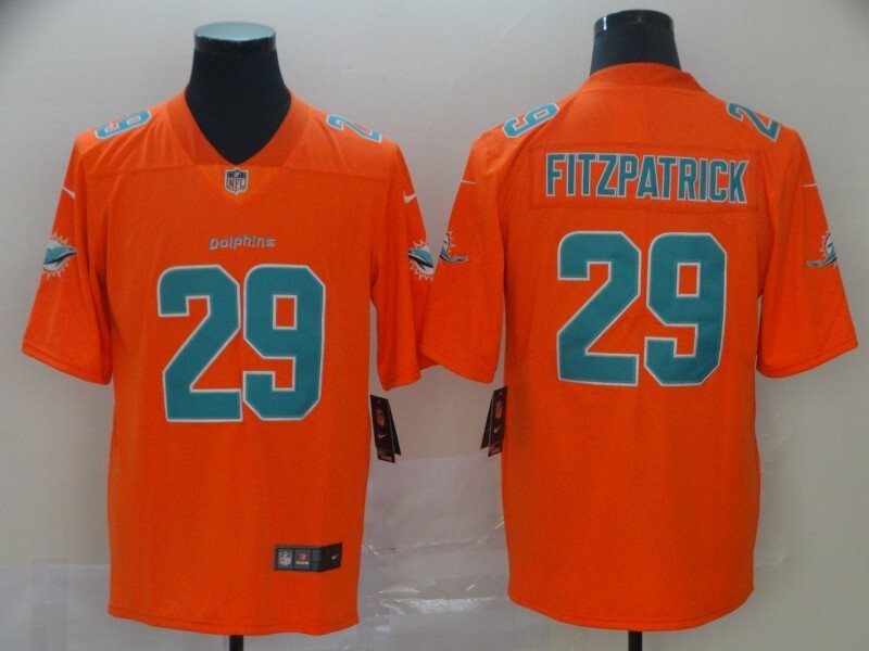 Miami Dolphins #29 Minkah Fitzpatrick Football Jersey football jersey product view 1