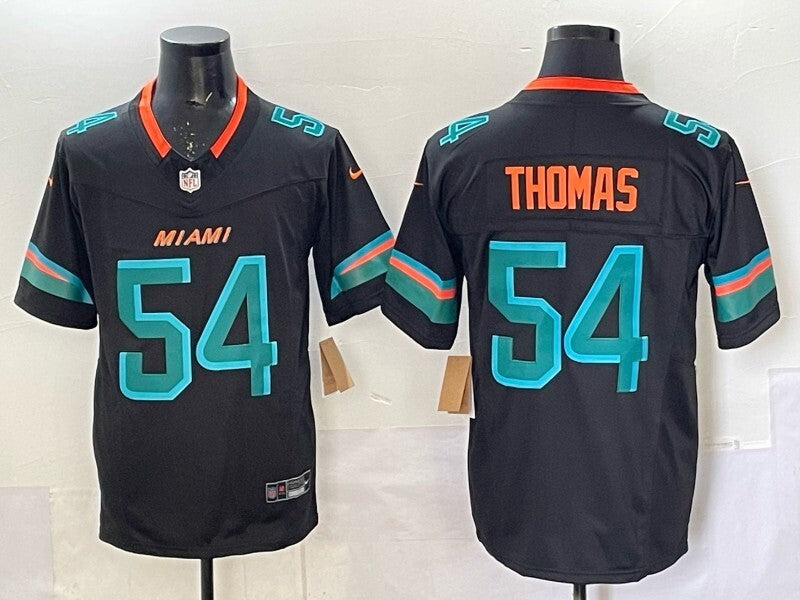 Miami Dolphins #54 Zach Thomas Football Jersey football jersey product view 1