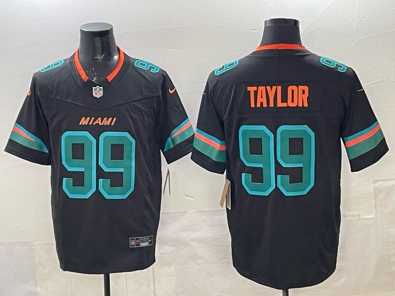 Miami Dolphins #99 Jason Taylor Dolphins Retro 5 Edition Football Jersey football jersey product view 1