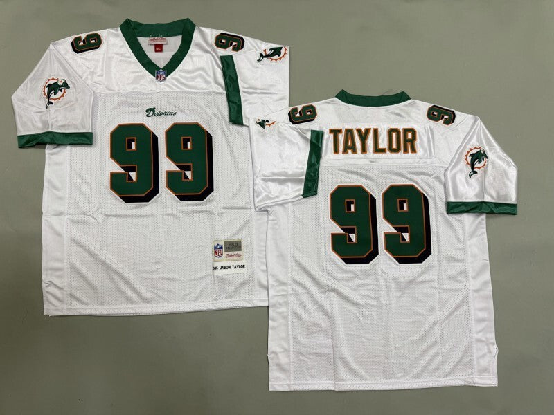 Miami Dolphins #99 Jason Taylor Miami Dolphins Style 3 Football Jersey football jersey product view 1
