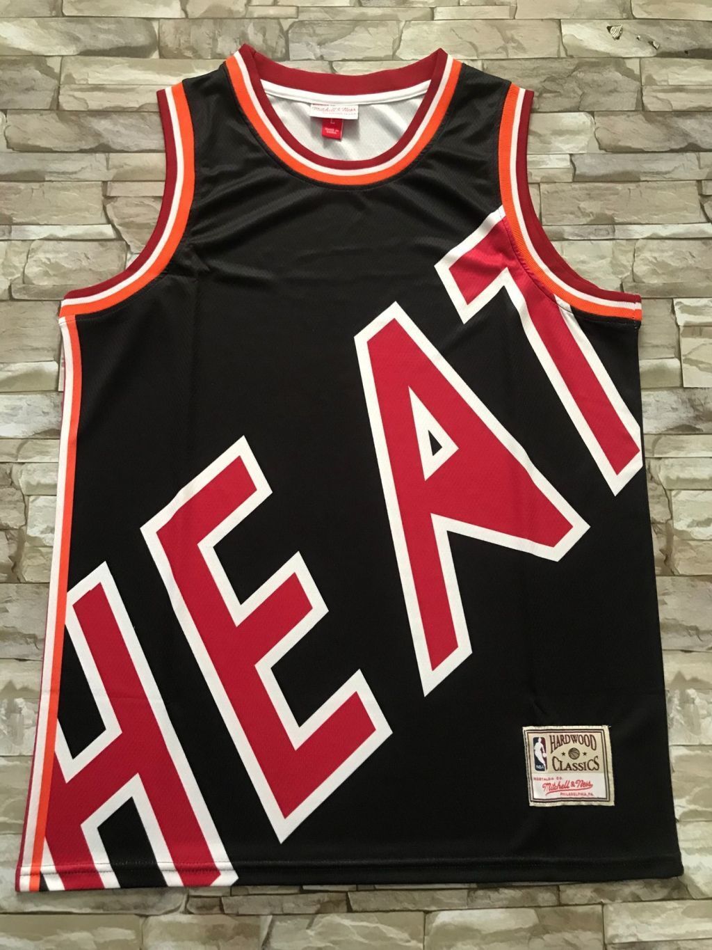 Miami Heat Heat mitchell&ness Classic Jersey Style 5 Basketball Jersey basketball jersey product view 1