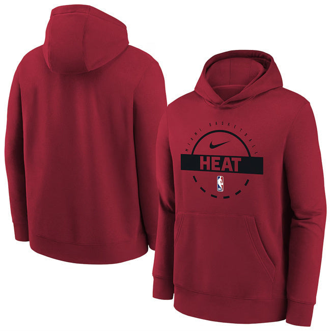 Miami Heat Wine 2025 26 Practice Club Pullover Hoodie Basketball Jersey basketball jersey product view 1