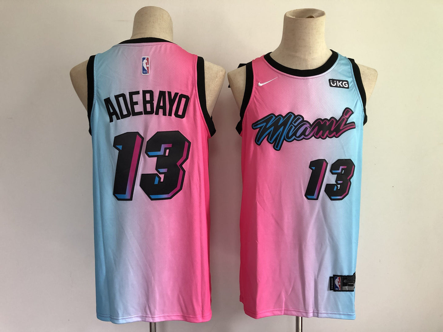 Miami Heat #13 Bam Adebayo Heat 13 Blue City Edition 21 Basketball Jersey basketball jersey product view 1