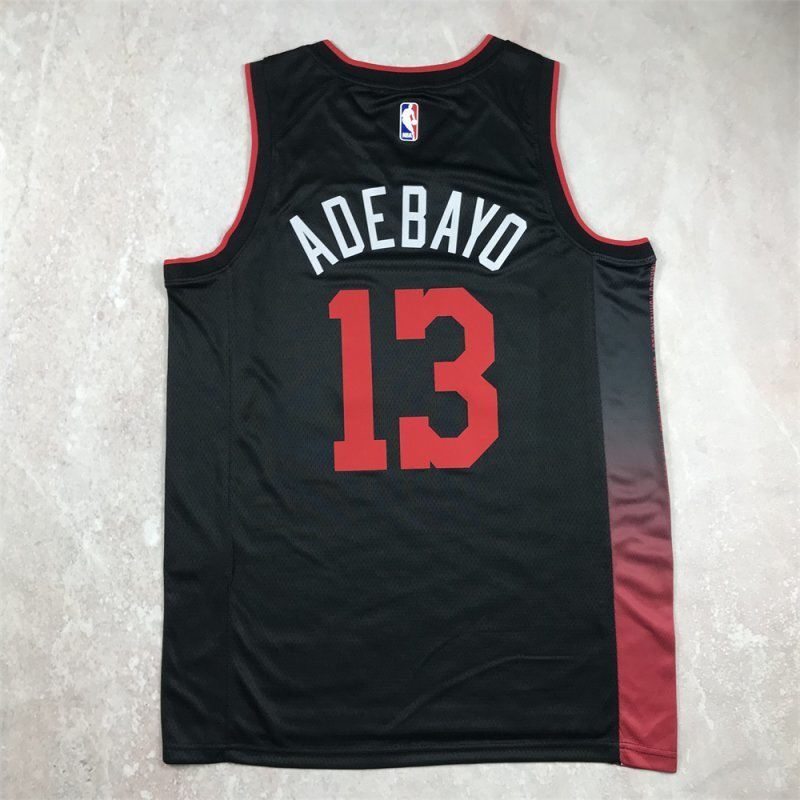 Miami Heat #13 Bam Adebayo Hot Press Heat 13 Black City s-xxl Style 1 Basketball Jersey basketball jersey product view 1