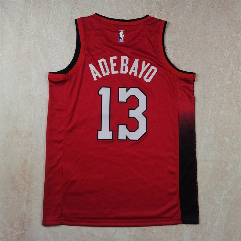 Miami Heat #13 Bam Adebayo Hot Press Heat Style 1 Basketball Jersey basketball jersey product view 1