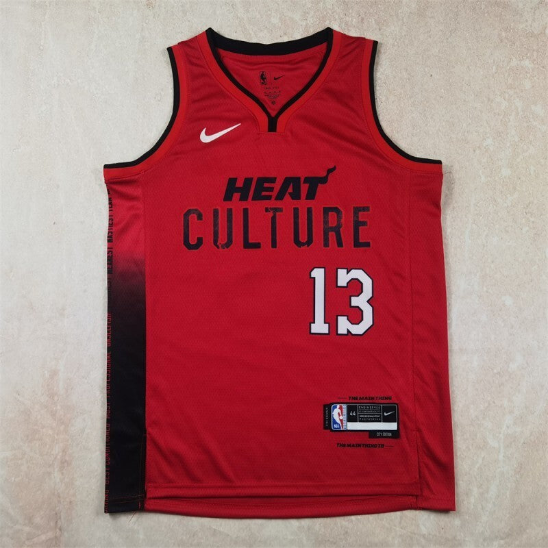 Miami Heat #13 Bam Adebayo Hot Press Heat Style 2 Basketball Jersey basketball jersey product view 1