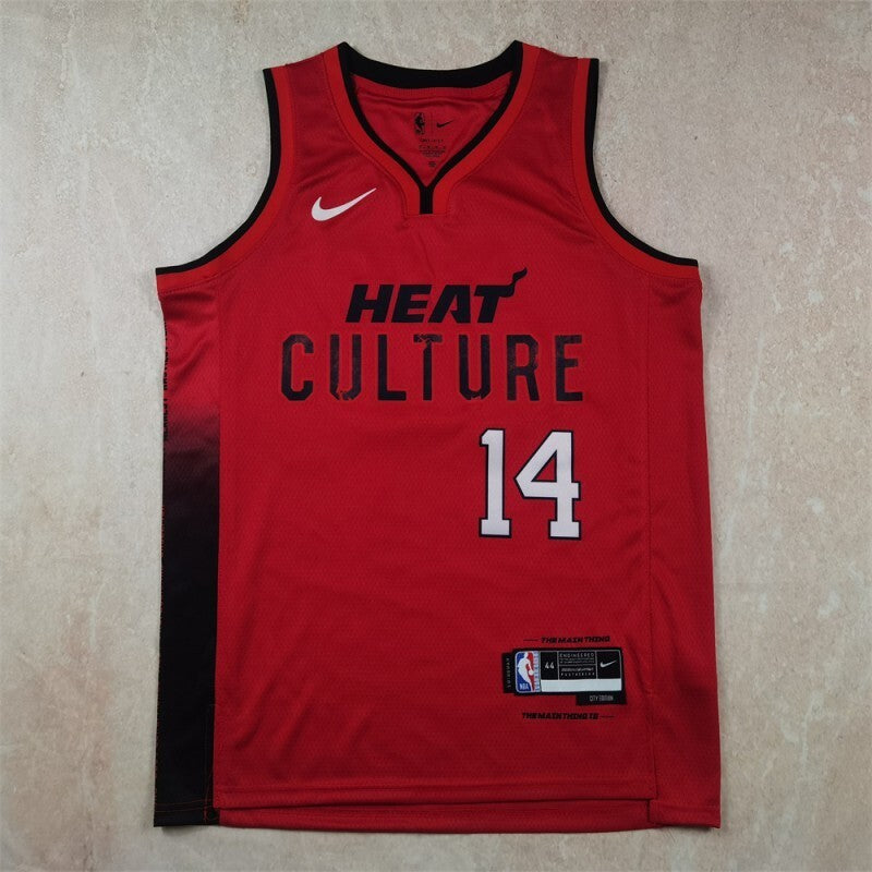 Miami Heat #14 Tyler Herro Hot Press Heat Style 2 Basketball Jersey basketball jersey product view 1