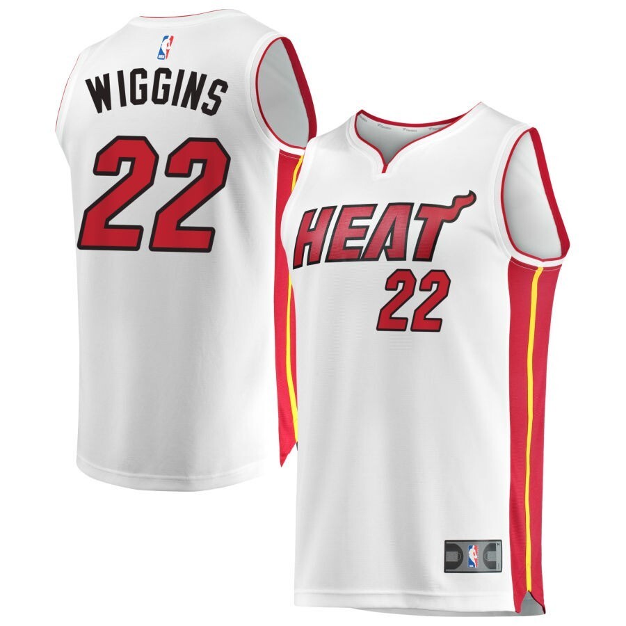 Miami Heat #22 Andrew Wiggins Association Edition - White Basketball Jersey basketball jersey product view 1
