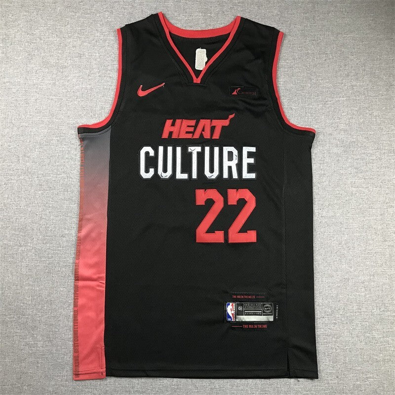 Miami Heat #22 Jimmy Butler 24 Heat 22 Black City Edition Style 2 Basketball Jersey basketball jersey product view 1