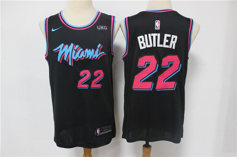 Miami Heat #22 Jimmy Butler Heat 22 # Black 2018 City Edition -- With Logo Basketball Jersey basketball jersey product view 1