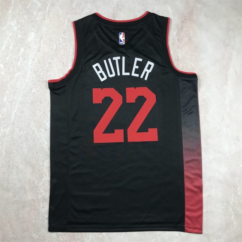 Miami Heat #22 Jimmy Butler Hot Press Heat 22 Black City s-xxl Style 1 Basketball Jersey basketball jersey product view 1