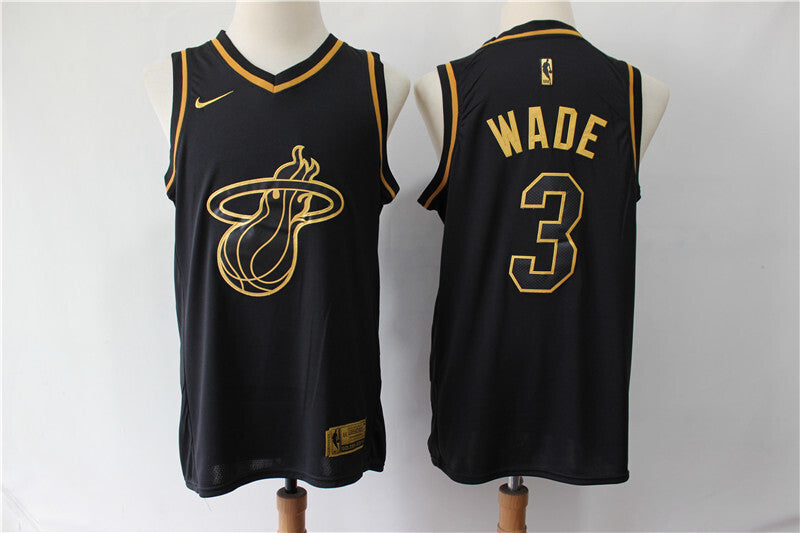 Miami Heat #3 Dwayne Wade Basketball Jersey basketball jersey product view 1