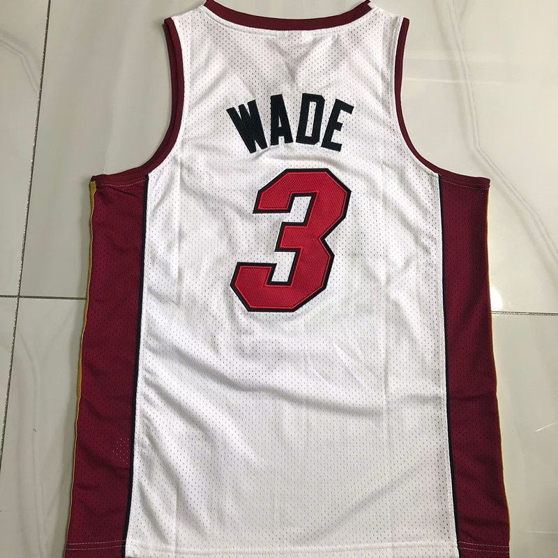Miami Heat #3 Dwyane Wade 2005-06 authentic jersey white with trophy (xs-xxl) Style 1 Basketball Jersey basketball jersey product view 1
