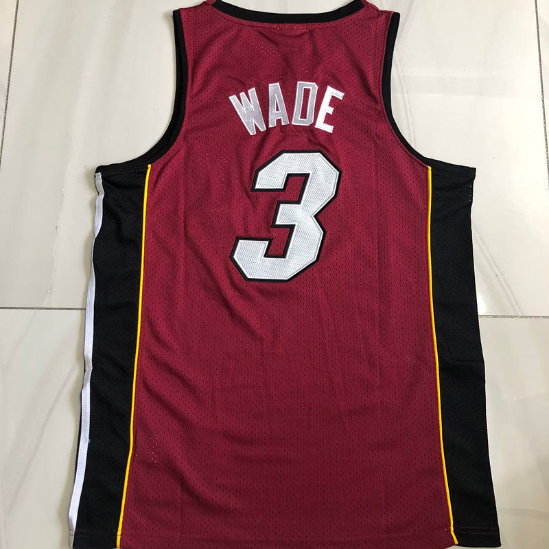 Miami Heat #3 Wade authentic 2005-06 jersey red with trophy Style 1 Basketball Jersey basketball jersey product view 1