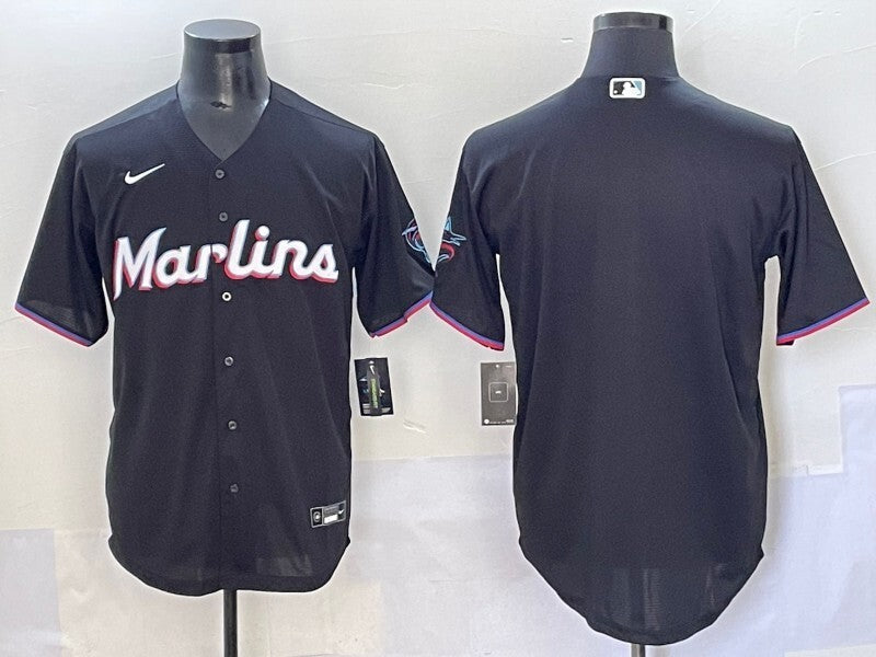 Miami Marlins Marlins Adult Style 2 Baseball Jersey baseball jersey product view 1