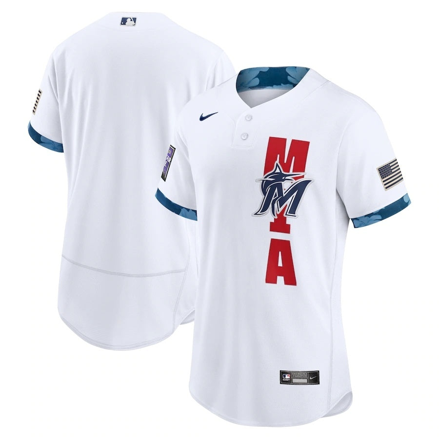 Miami Marlins Style 1 Baseball Jersey baseball jersey product view 1