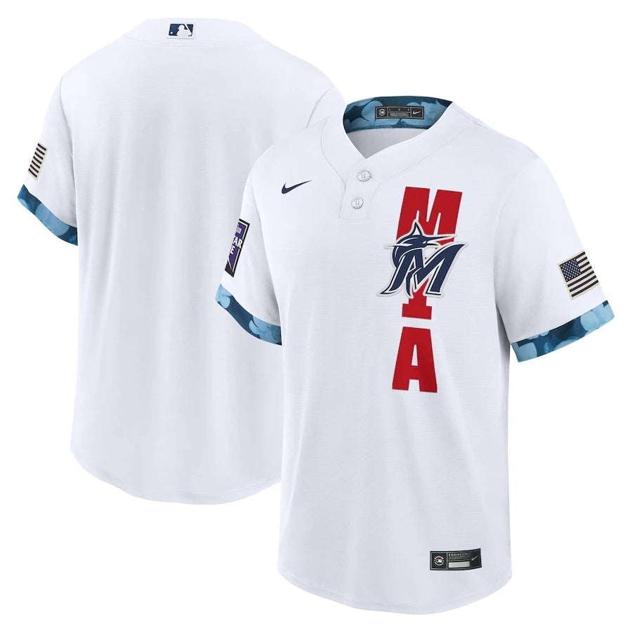 Miami Marlins Style 2 Baseball Jersey baseball jersey product view 1