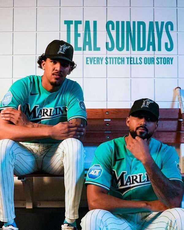 Miami Marlins Throwback to Florida Teal 2026 Style 3 Baseball Jersey baseball jersey product view 1