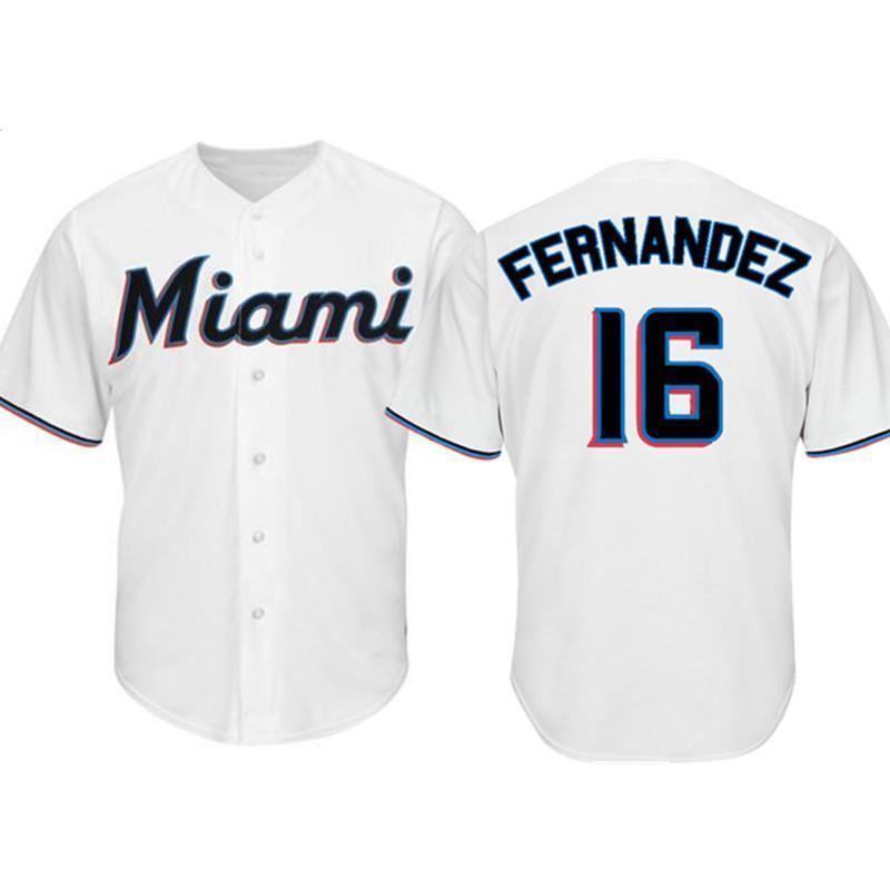 Miami Marlins #16 Jose Fernandez Style 2 Baseball Jersey baseball jersey product view 1