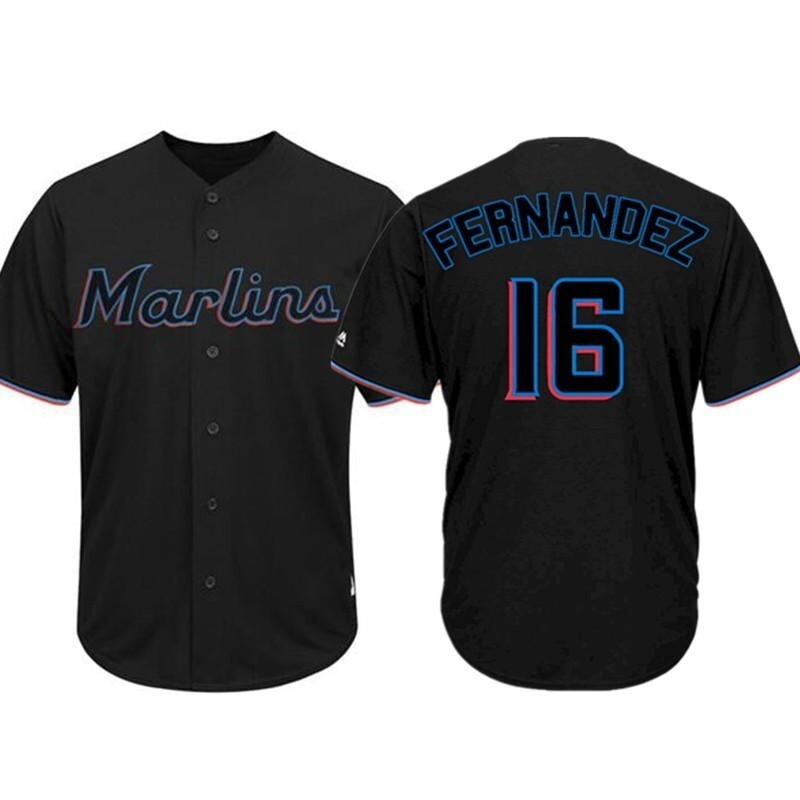 Miami Marlins #16 Jose Fernandez Style 3 Baseball Jersey baseball jersey product view 1