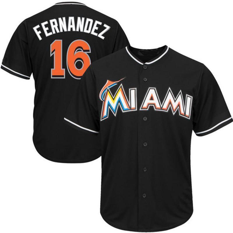 Miami Marlins #16 Style 1 Baseball Jersey baseball jersey product view 1