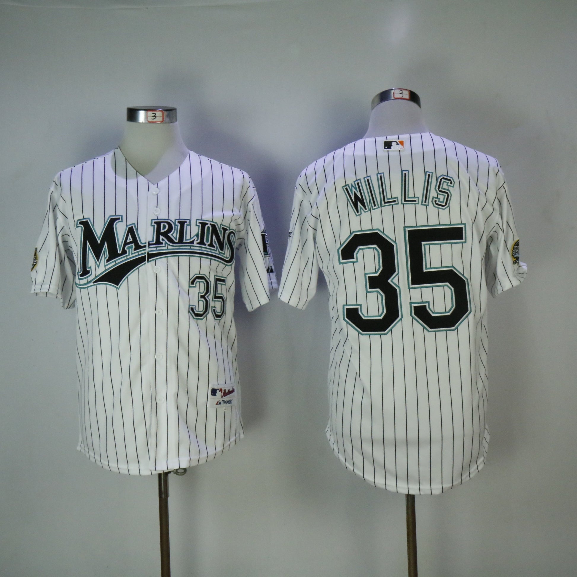 Miami Marlins #35 Baseball Jersey baseball jersey product view 1