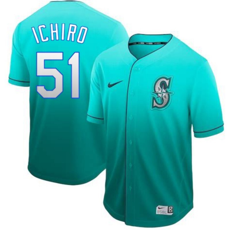 Miami Marlins #51 Suzuki Ichiro Baseball Jersey baseball jersey product view 1