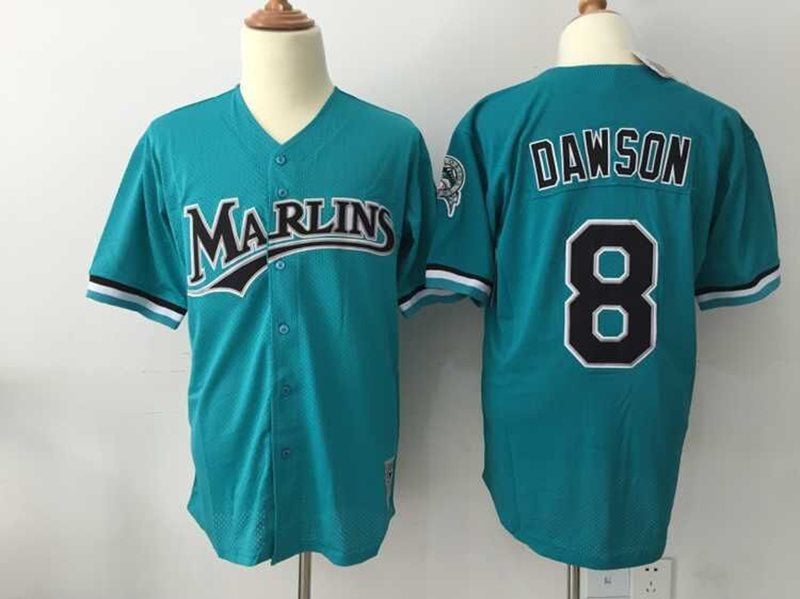 Miami Marlins #8 Baseball Jersey baseball jersey product view 1
