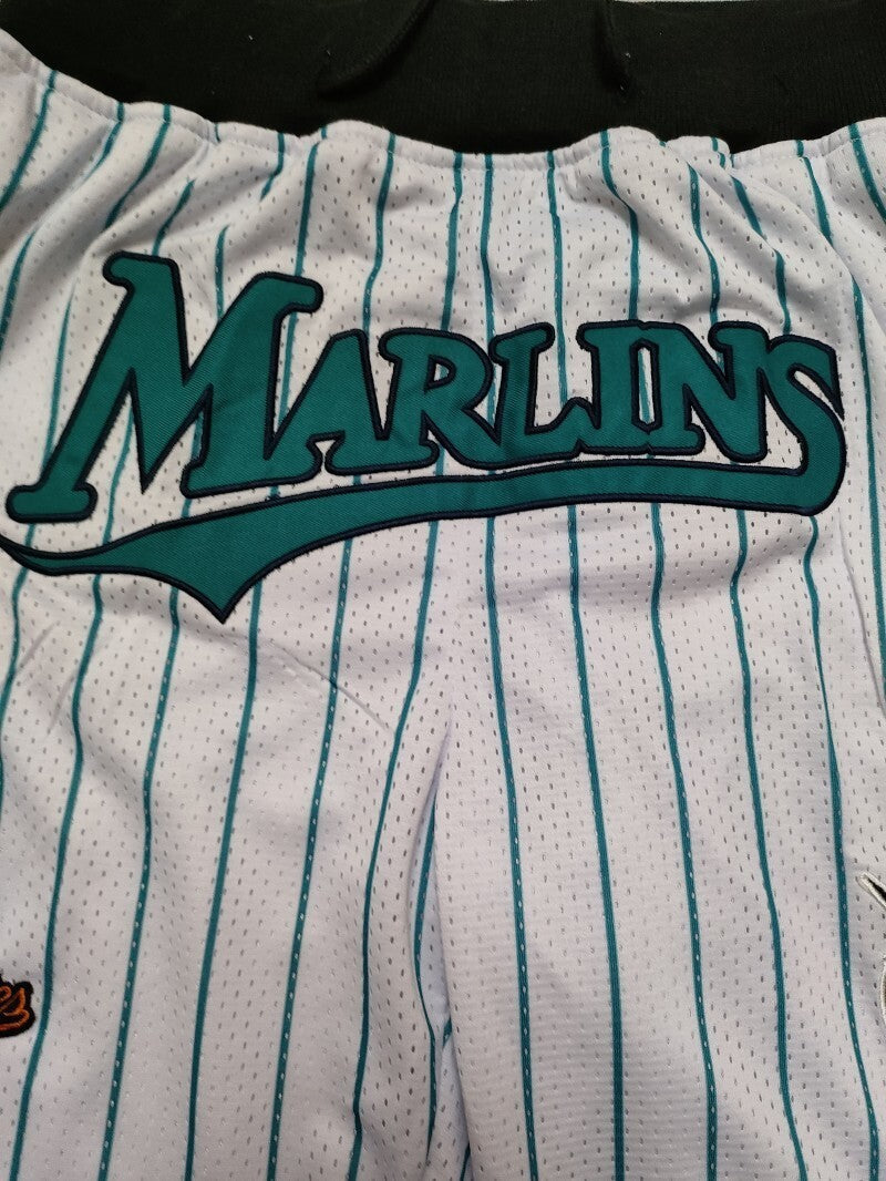 Miami Marlins mlb Marlins White Shorts Style 1 Baseball Jersey baseball jersey product view 1