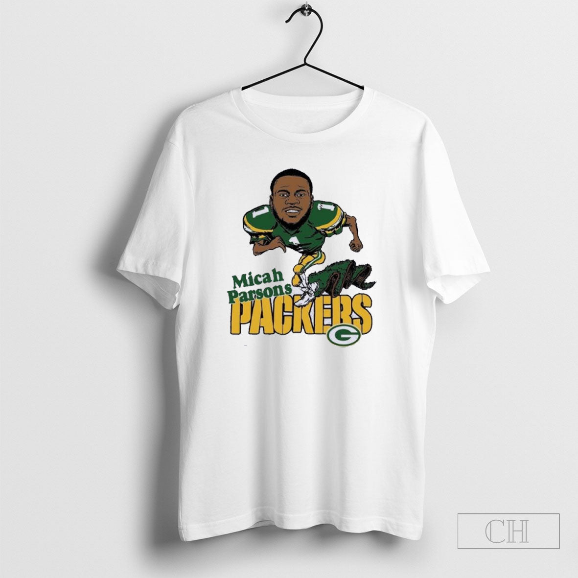Micah Parsons Green Bay Packers Caricature Player Shirt Tee Unisex T-shirt, Sweatshirt, Hoodie, Long Sleeve Tee - T-Shirt, Sweatshirt, Hoodie