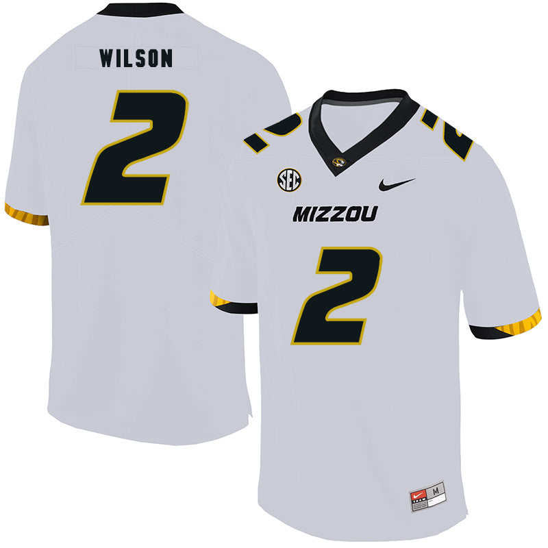 Micah Wilson 2 White College Football Jersey football jersey product view 1