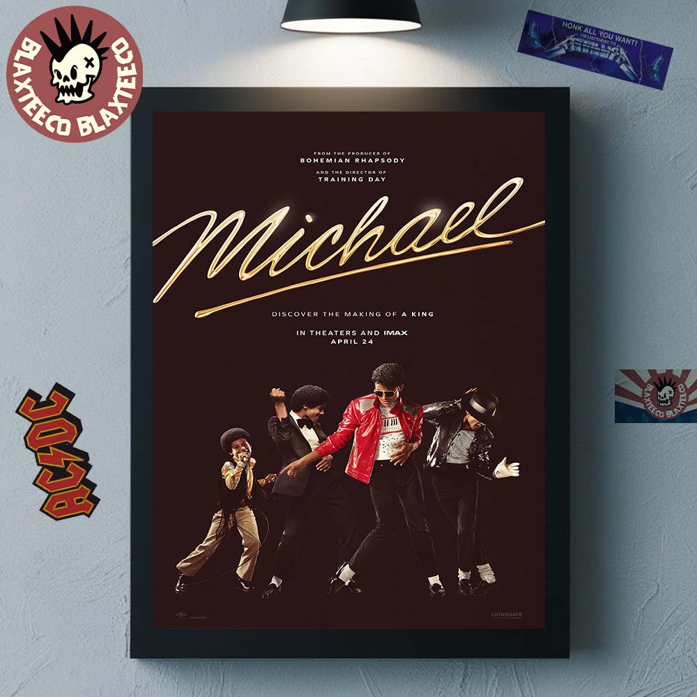 Michael Jackson The Michael Movie Discover The Making Of A King In Theaters And Imax On April 24 2025 Home Decor Poster Canvas - T-Shirt, Sweatshirt, Hoodie