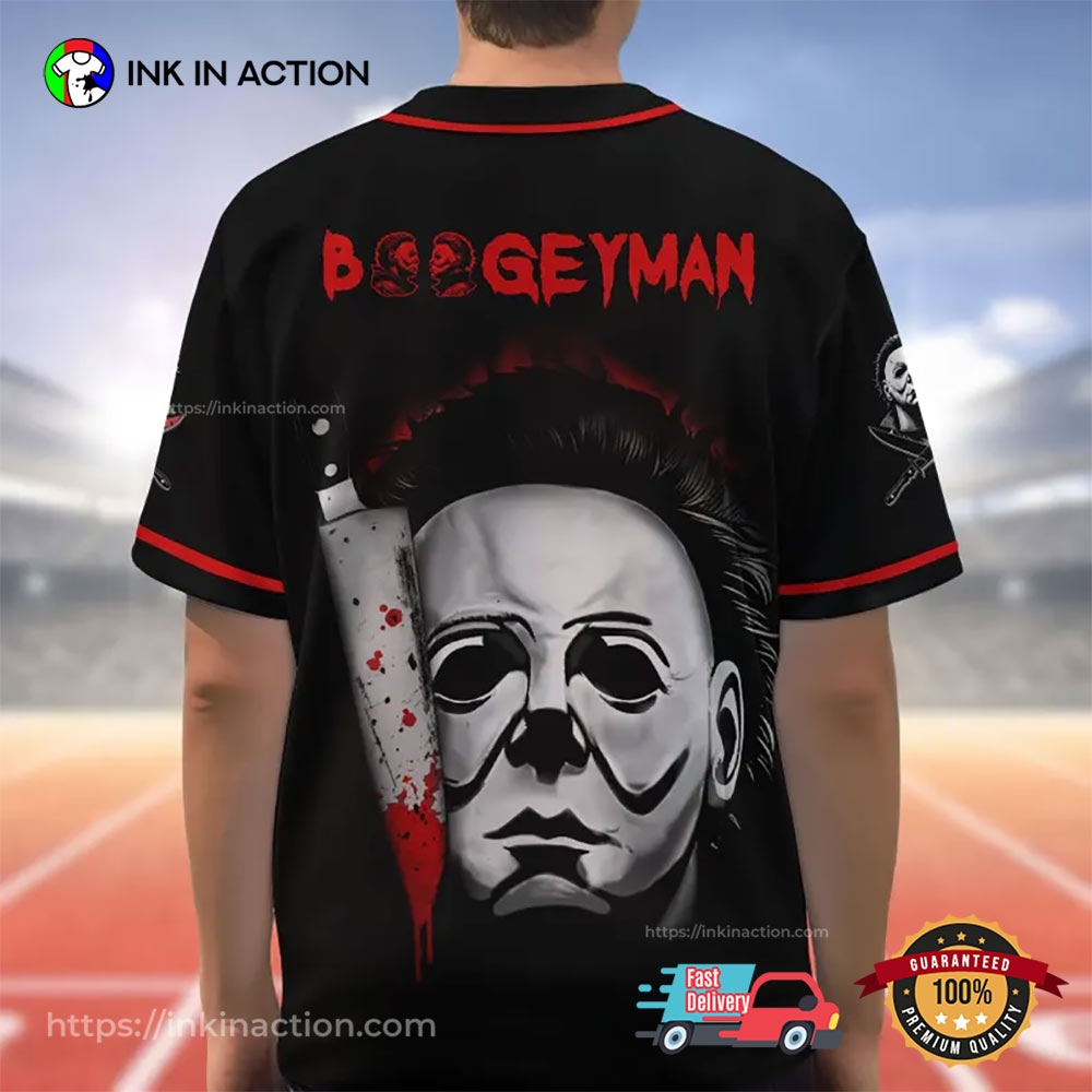 Michael Myers Halloween Killer Baseball Jersey baseball jersey product view 2