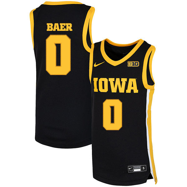 Michael Baer 0 Black College Football Jersey football jersey product view 1