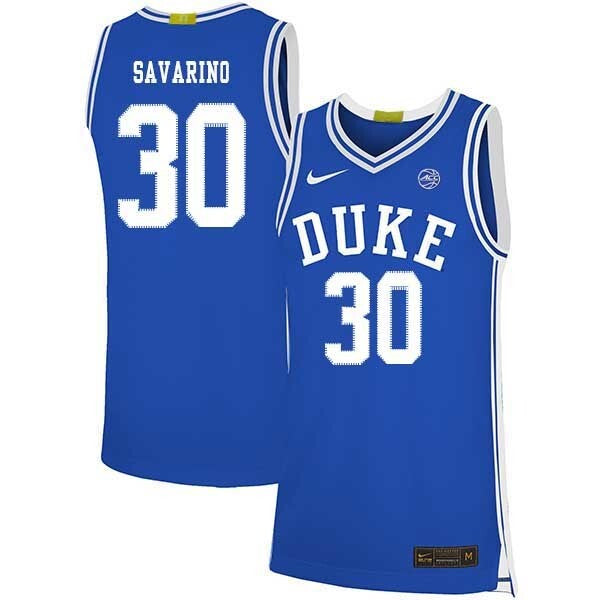Michael Savarino 30 Blue College Football Jersey football jersey product view 1