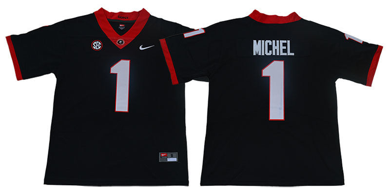 Michel 1 Legend Black College Football Jersey football jersey product view 1