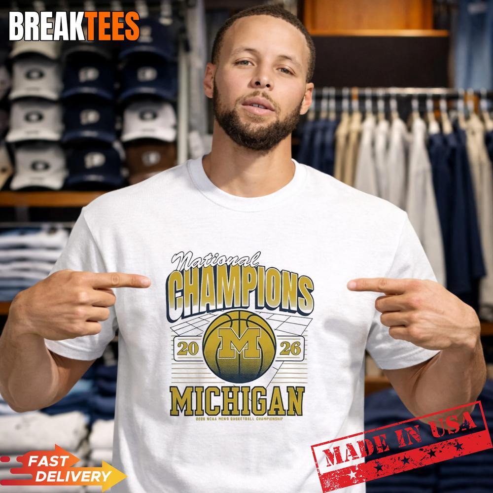Michigan Mens Basketball 2026 NCAA National Champions T-Shirt Unisex T-shirt, Sweatshirt, Hoodie, Long Sleeve Tee - T-Shirt, Sweatshirt, Hoodie