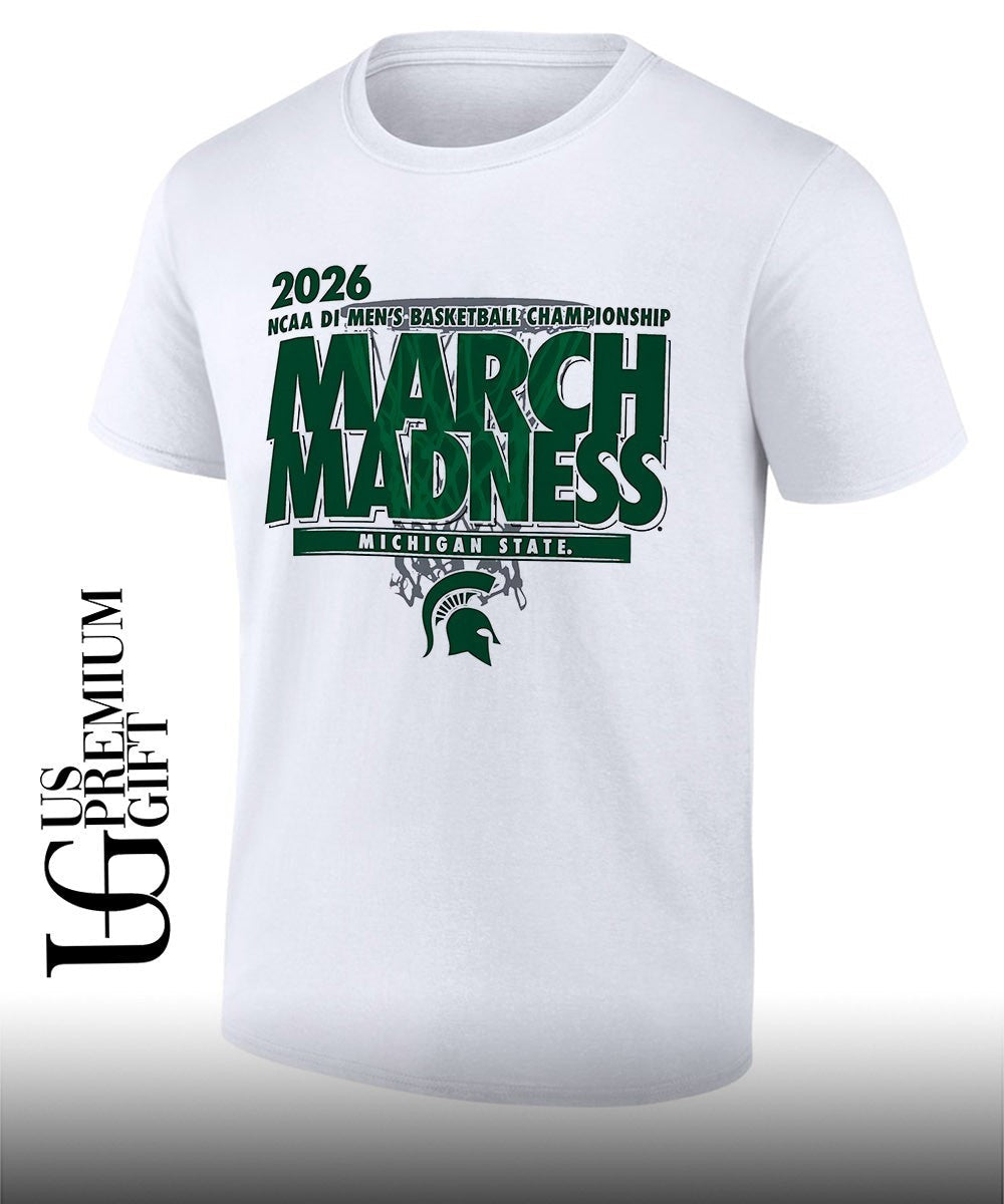 Michigan State Spartans March Madness NCAA D1 Mens basketball Championship 2026 shirt Unisex T-shirt, Sweatshirt, Hoodie, Long Sleeve Tee - T-Shirt, Sweatshirt, Hoodie