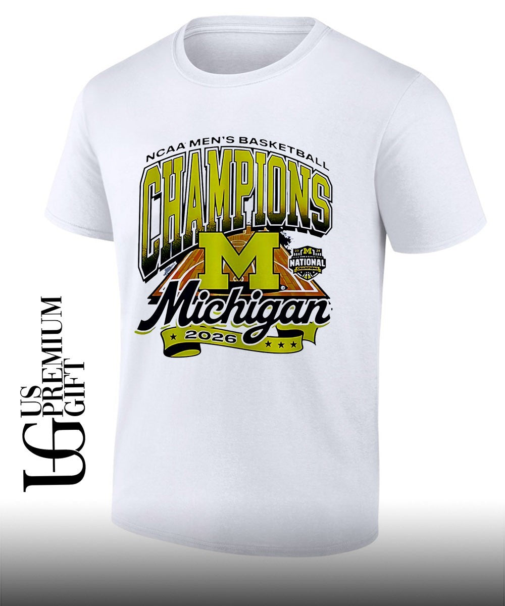 Michigan Wolverines 2026 Mens Basketball National Champions Stadium shirt Unisex T-shirt, Sweatshirt, Hoodie, Long Sleeve Tee - T-Shirt, Sweatshirt, Hoodie