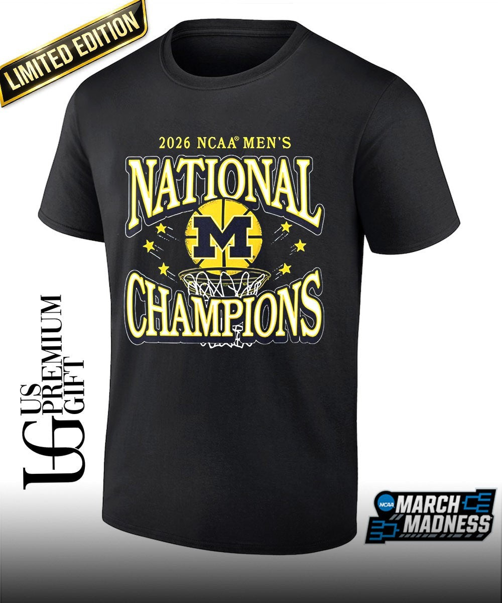 Michigan Wolverines 2026 NCAA Mens Basketball National Champions Conquering heroes shirt Unisex T-shirt, Sweatshirt, Hoodie, Long Sleeve Tee - T-Shirt, Sweatshirt, Hoodie